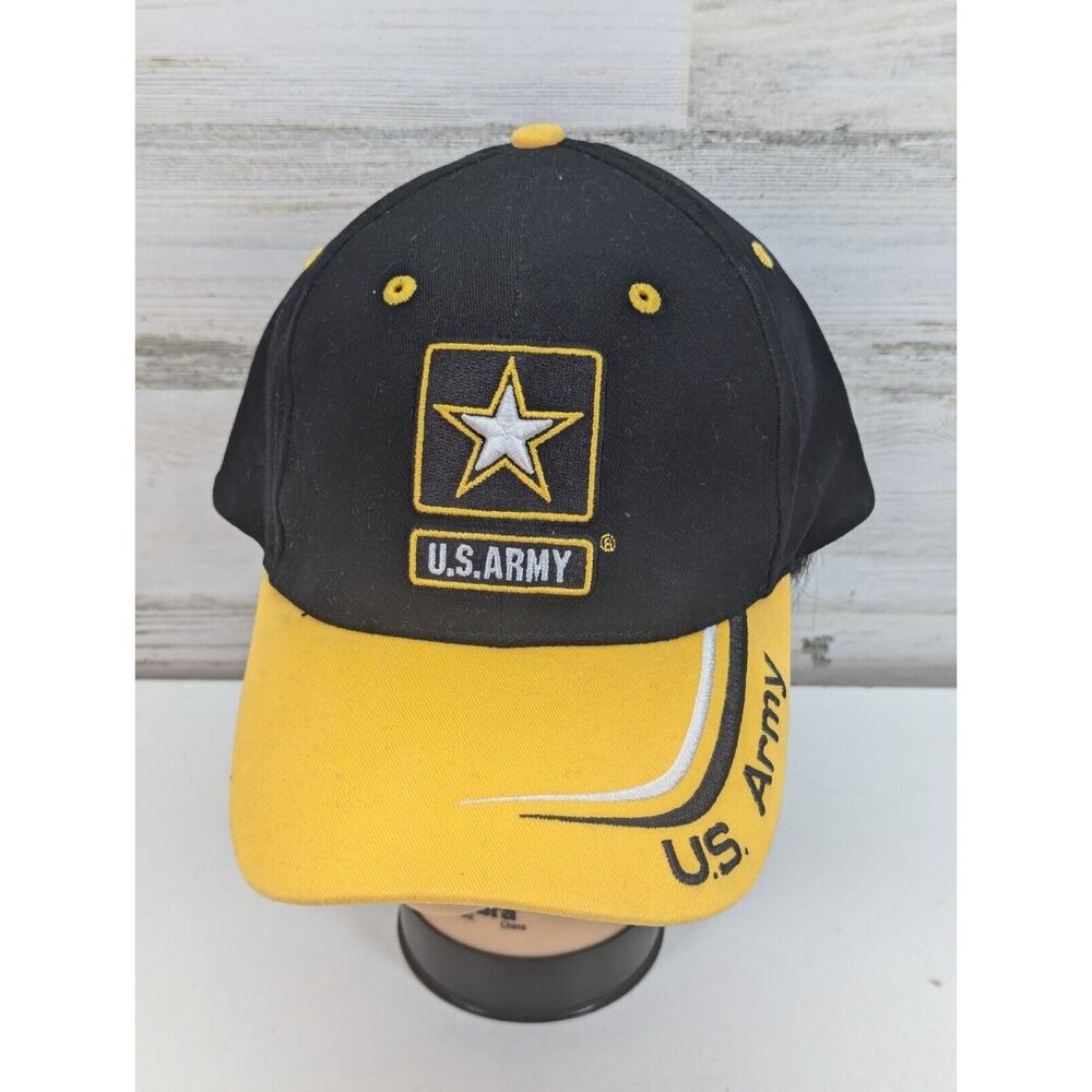 U.S.‎ Army Strong Cap Hat US ARMY Adjustable Black Yellow White